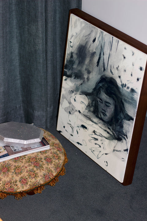 "Girl in Blue" Oil Painting