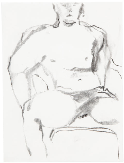 Chair Charcoal Drawing