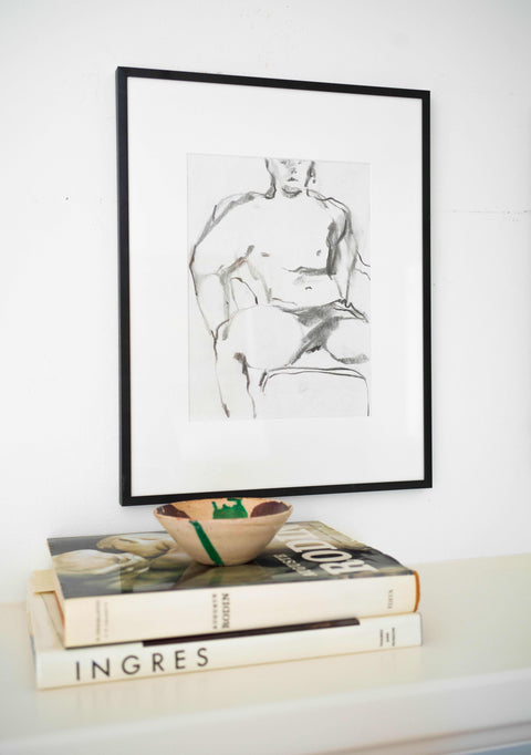 Chair Charcoal Drawing